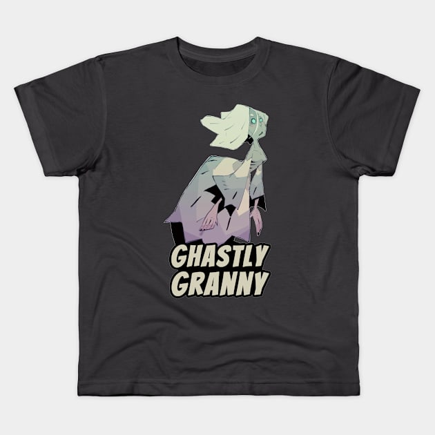 Ghastly Granny Kids T-Shirt by HiddenLeaders